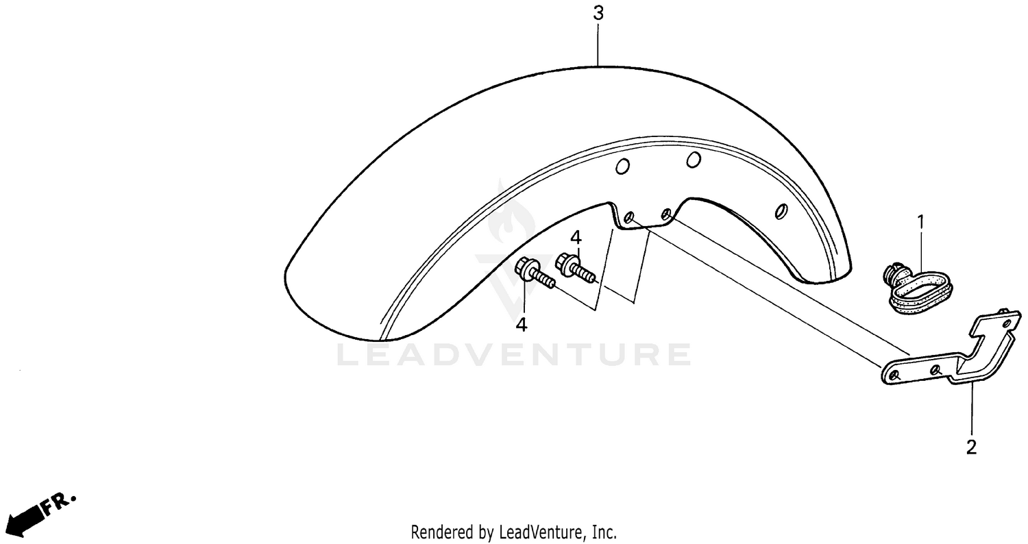 VT1100C2FRONT FENDER