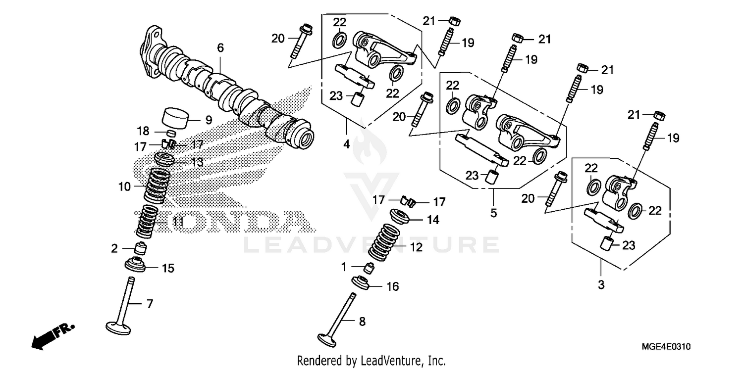 CAMSHAFT + VALVE (RR.)