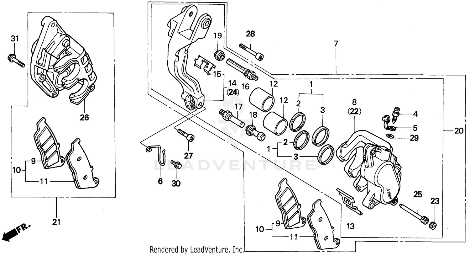 FRONT BRAKE CALIPER