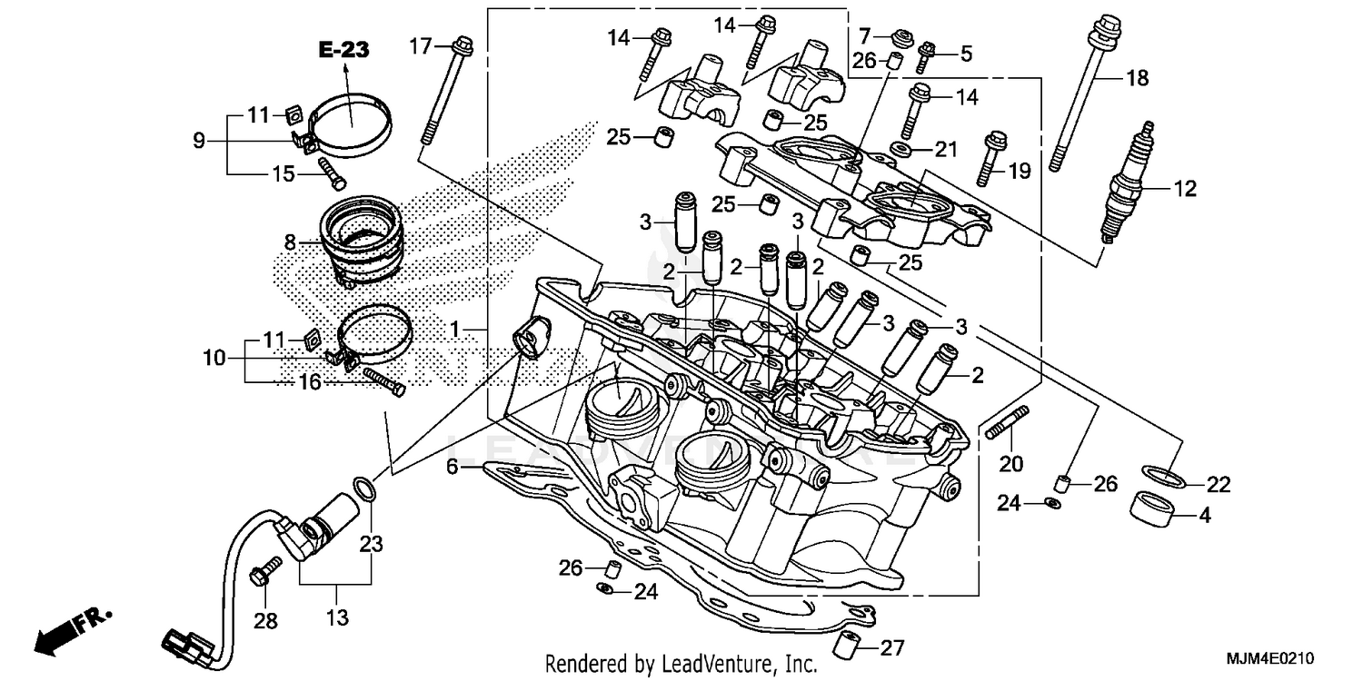 CYLINDER HEAD (RR.)