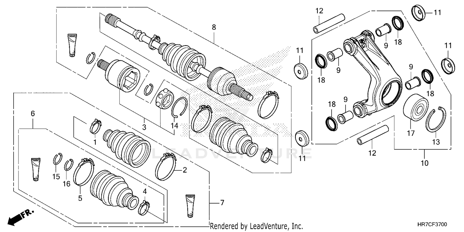 REAR KNUCKLE@REAR        DRIVESHAFT