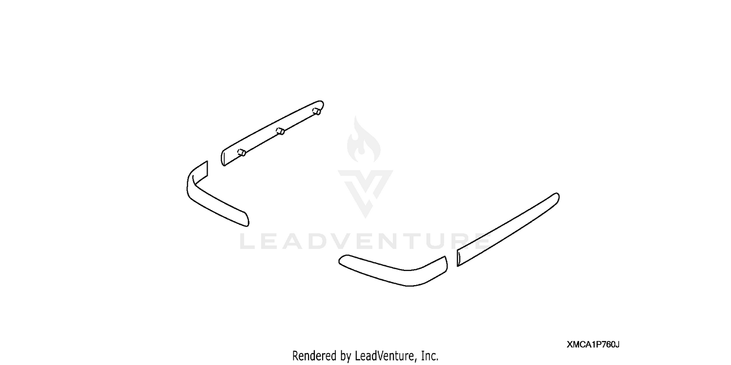 SADDLEBAG MOLDING KIT    (CARBON TYPE)