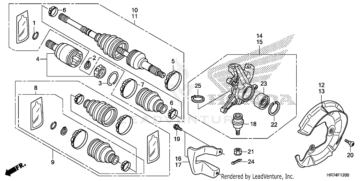 FRONT KNUCKLE@DRIVESHAFT