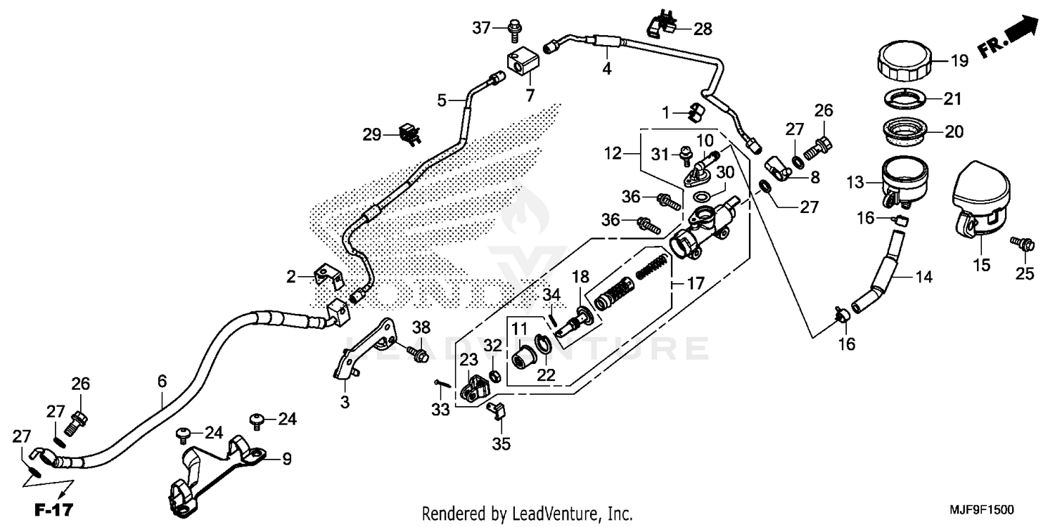 REAR BRAKE MASTER        CYLINDER (1)