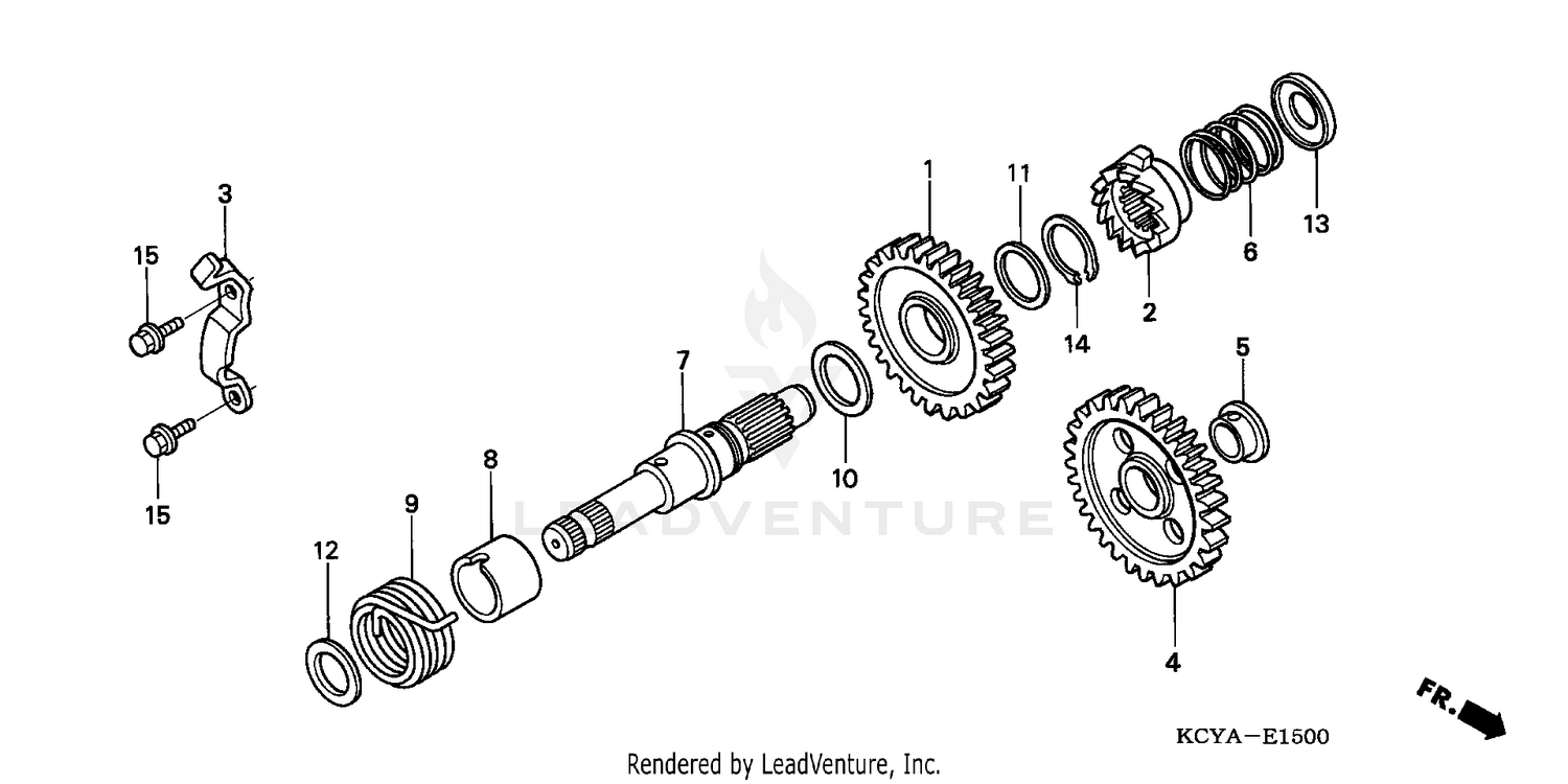KICK STARTER SPINDLE