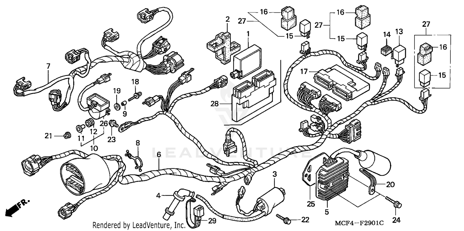 WIRE HARNESS (RR.)