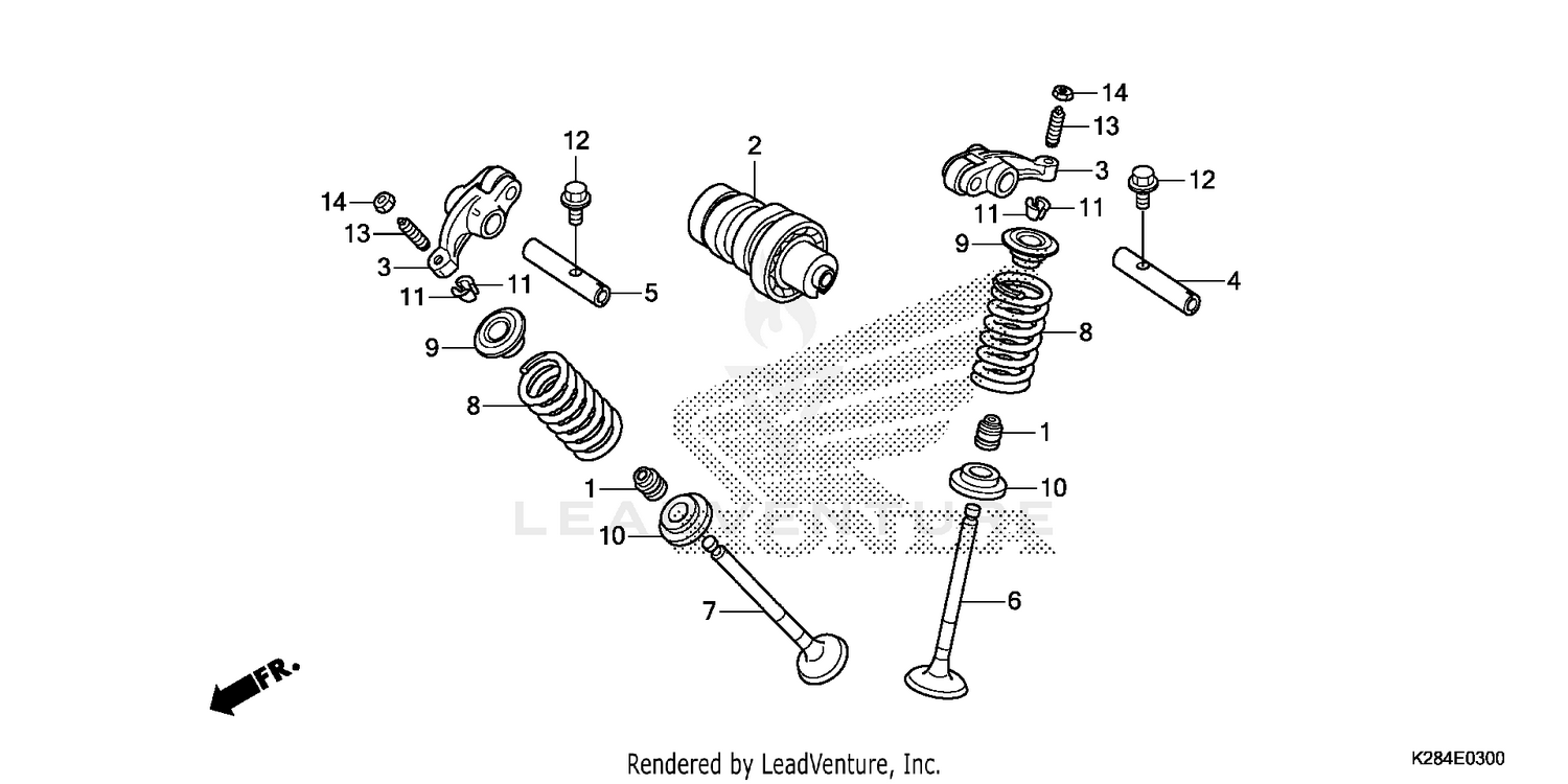 CAMSHAFT + VALVE