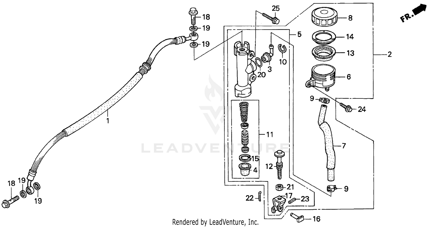 REAR BRAKE MASTER CYL.