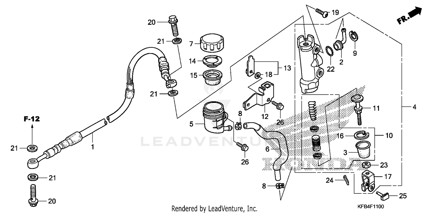 REAR BRAKE MASTER CYLINDER