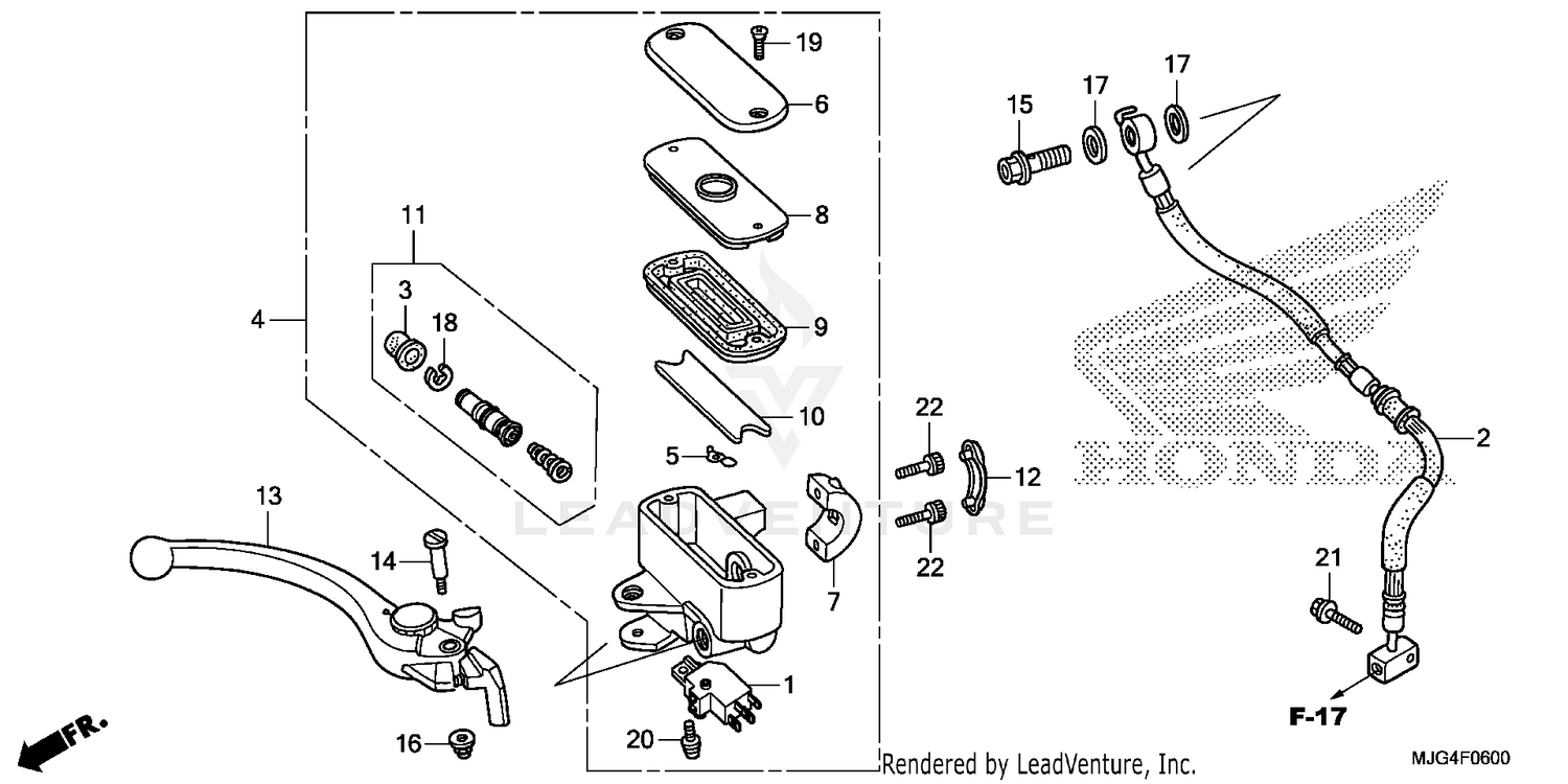 FRONT BRAKE MASTER CYLINDER