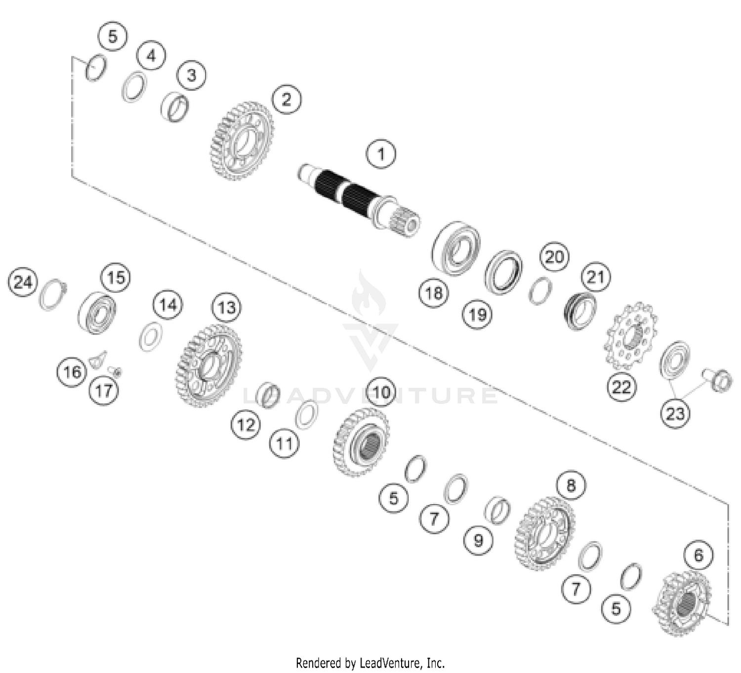 TRANSMISSION II - COUNTERSHAFT