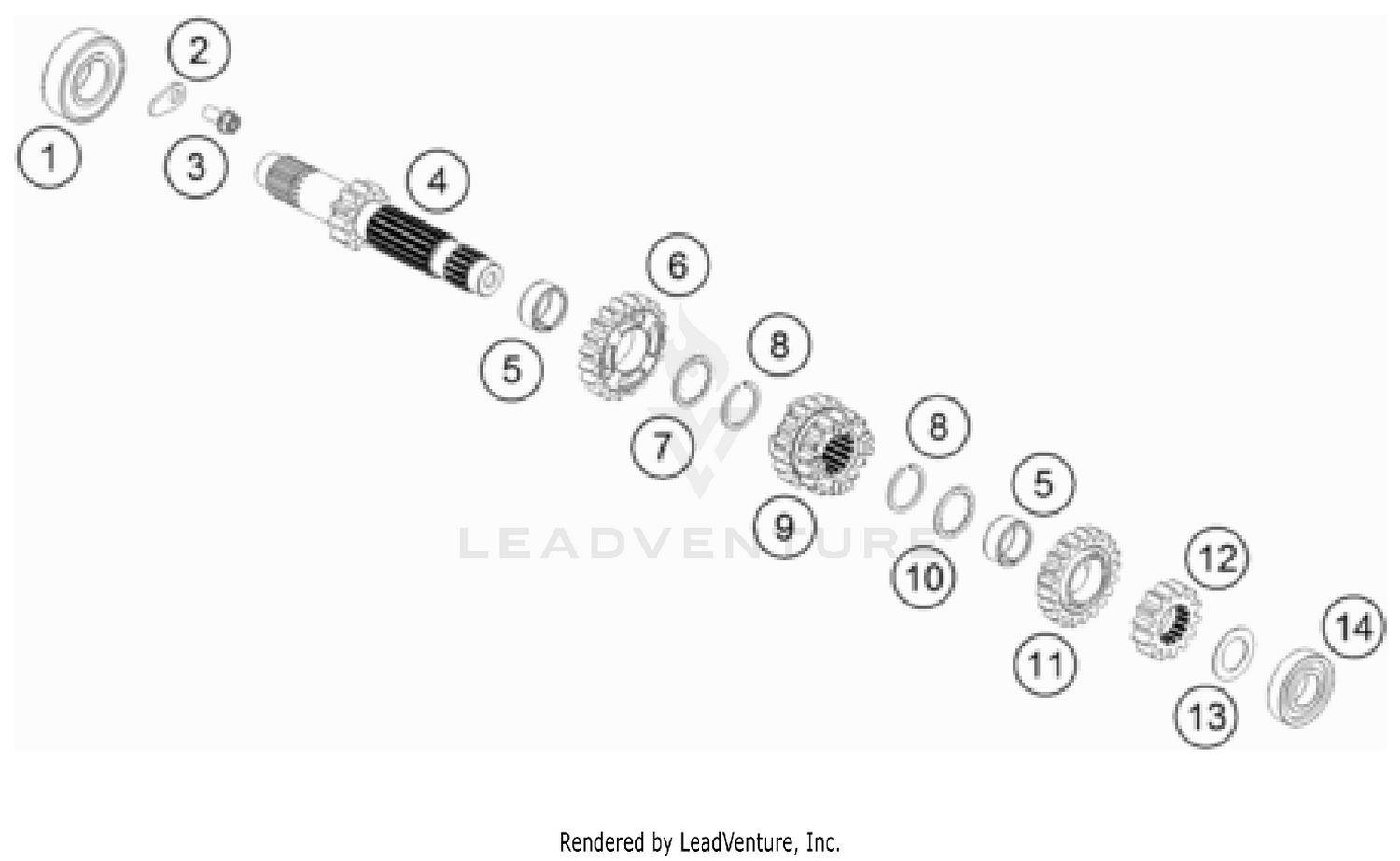TRANSMISSION I - MAIN SHAFT