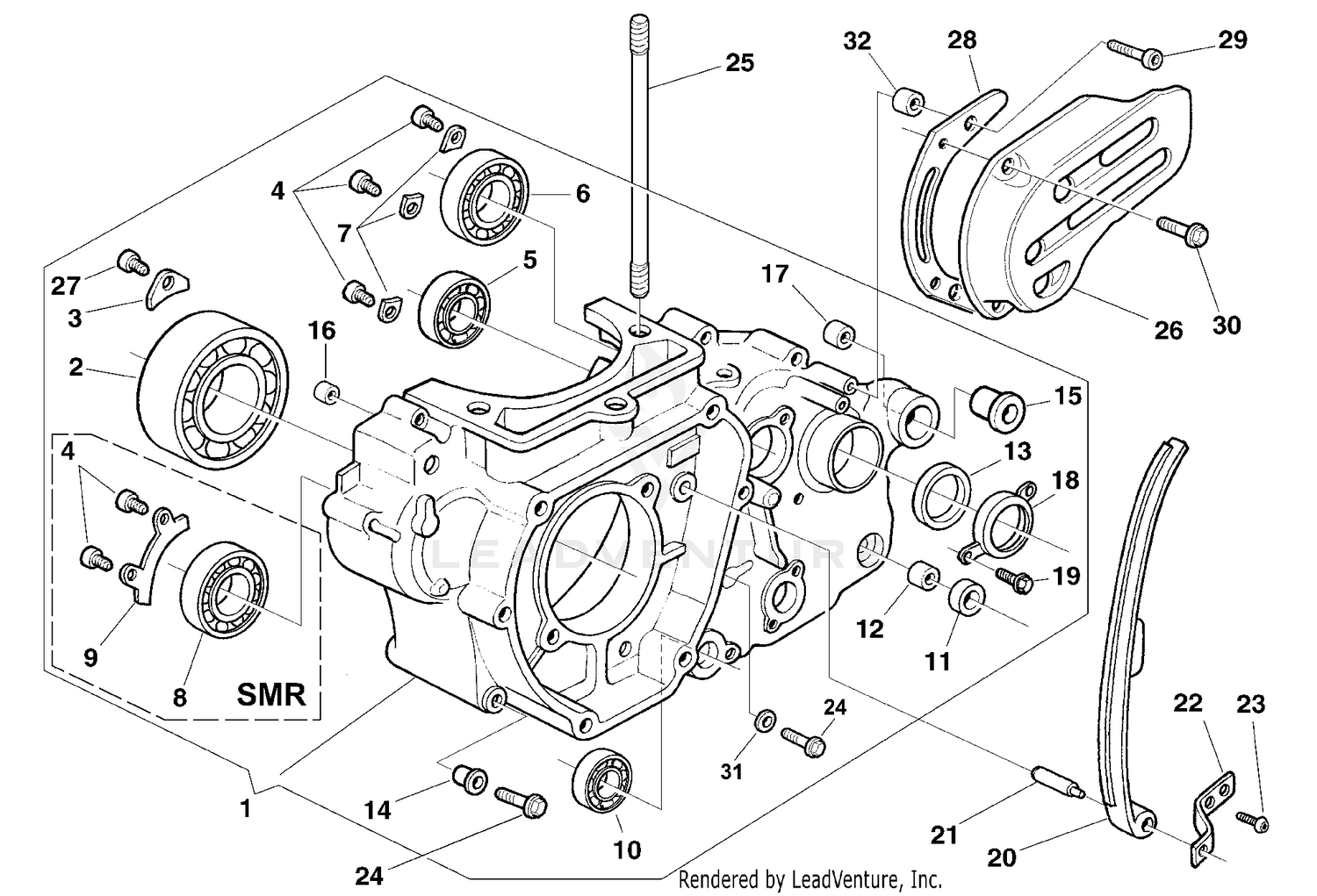 L.h. Half Crankcase