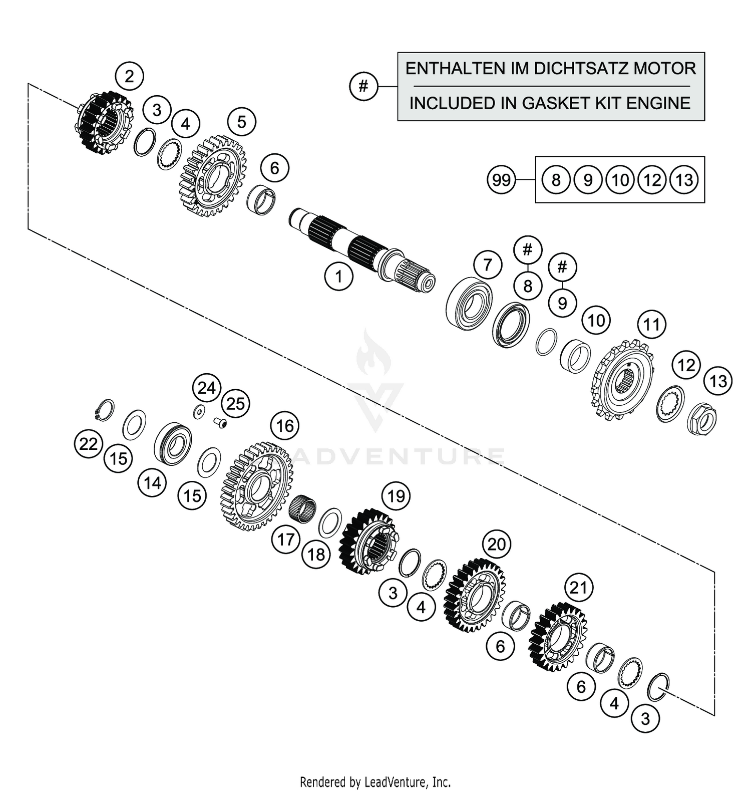 TRANSMISSION II - COUNTERSHAFT