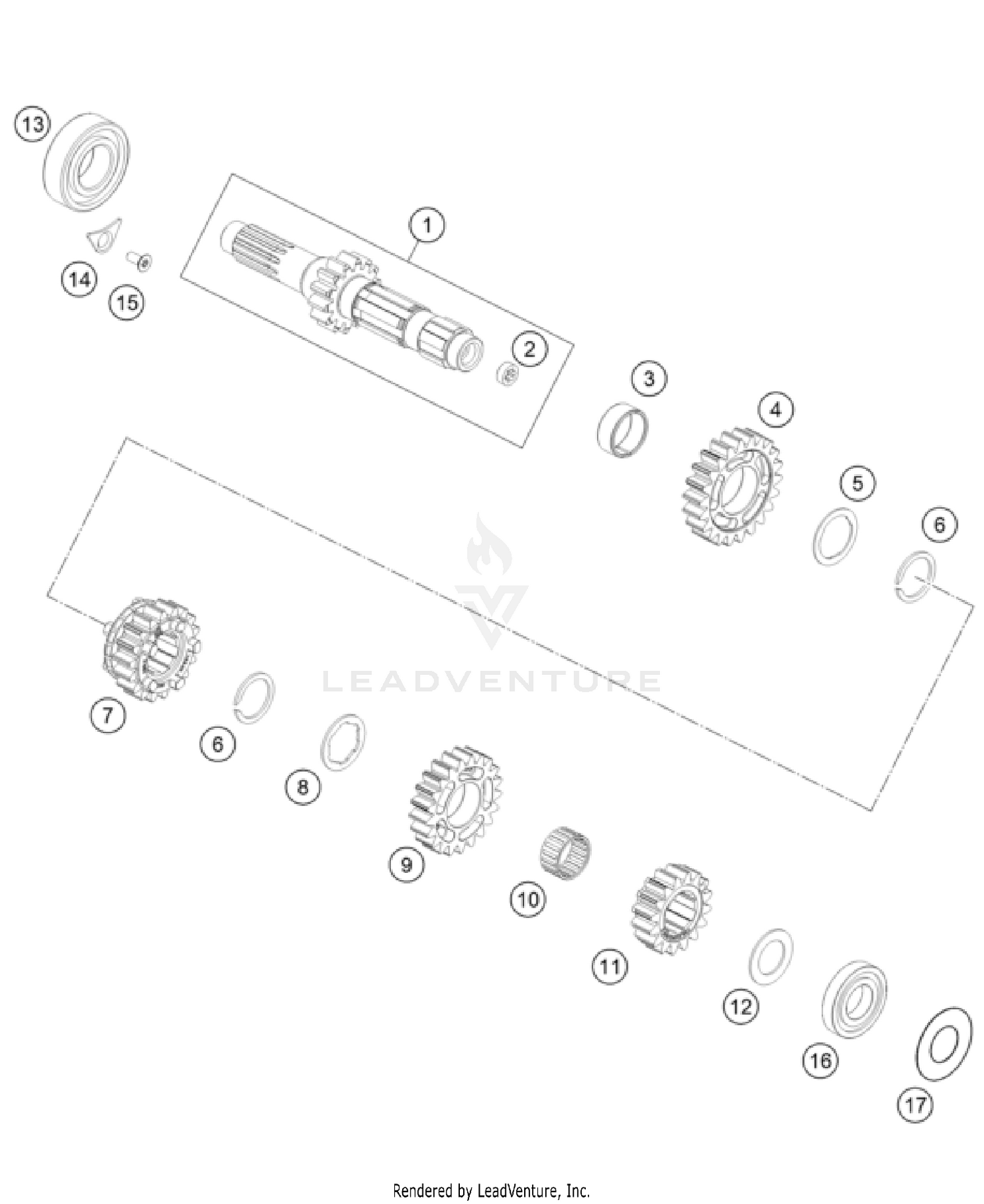 TRANSMISSION I - MAIN SHAFT