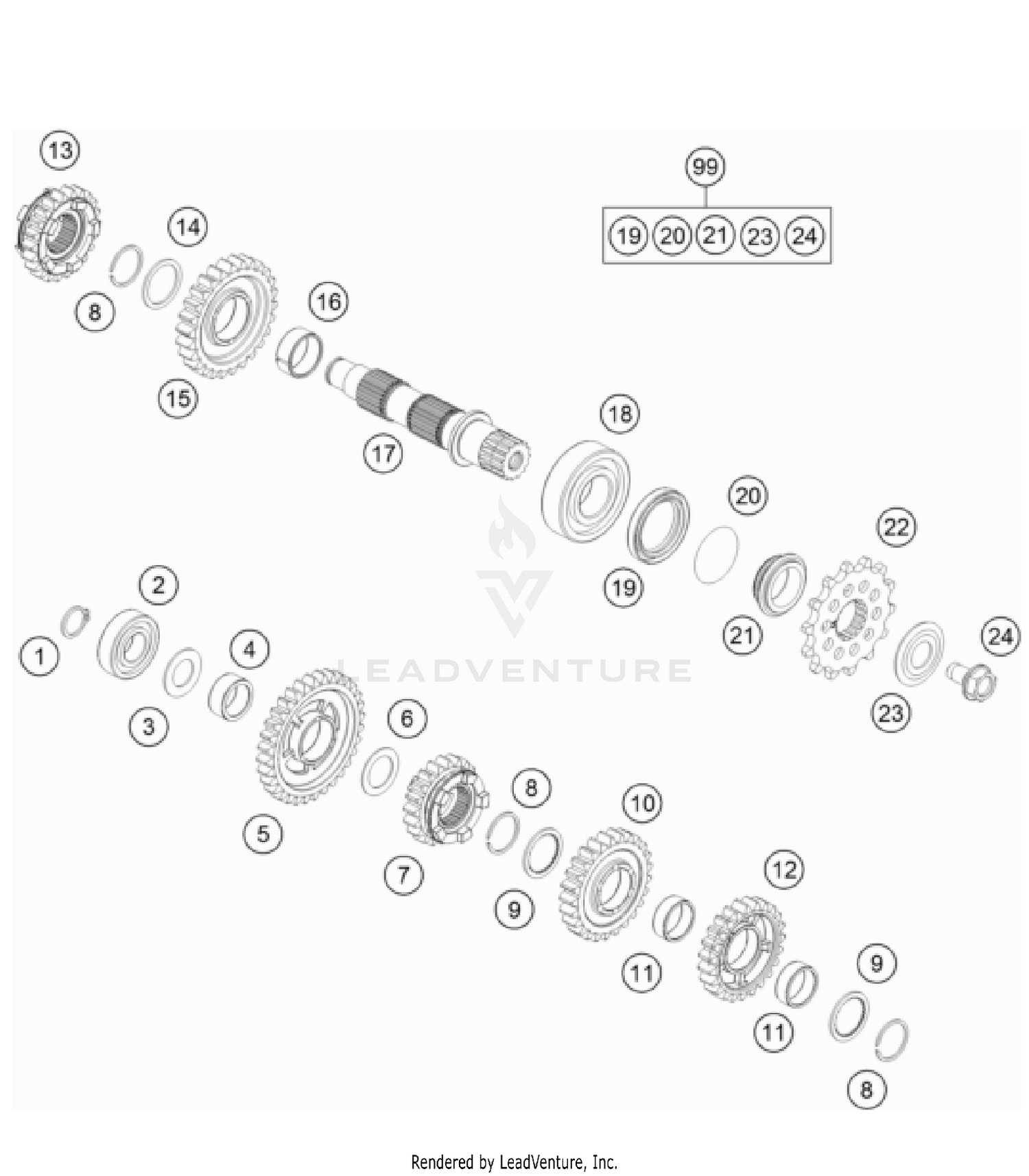 TRANSMISSION II - COUNTERSHAFT