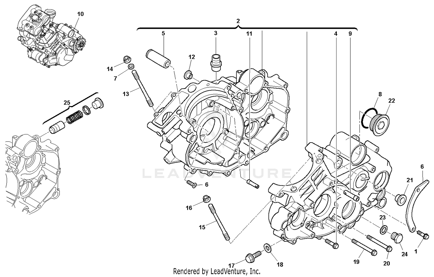 Half Crankcase 1/2