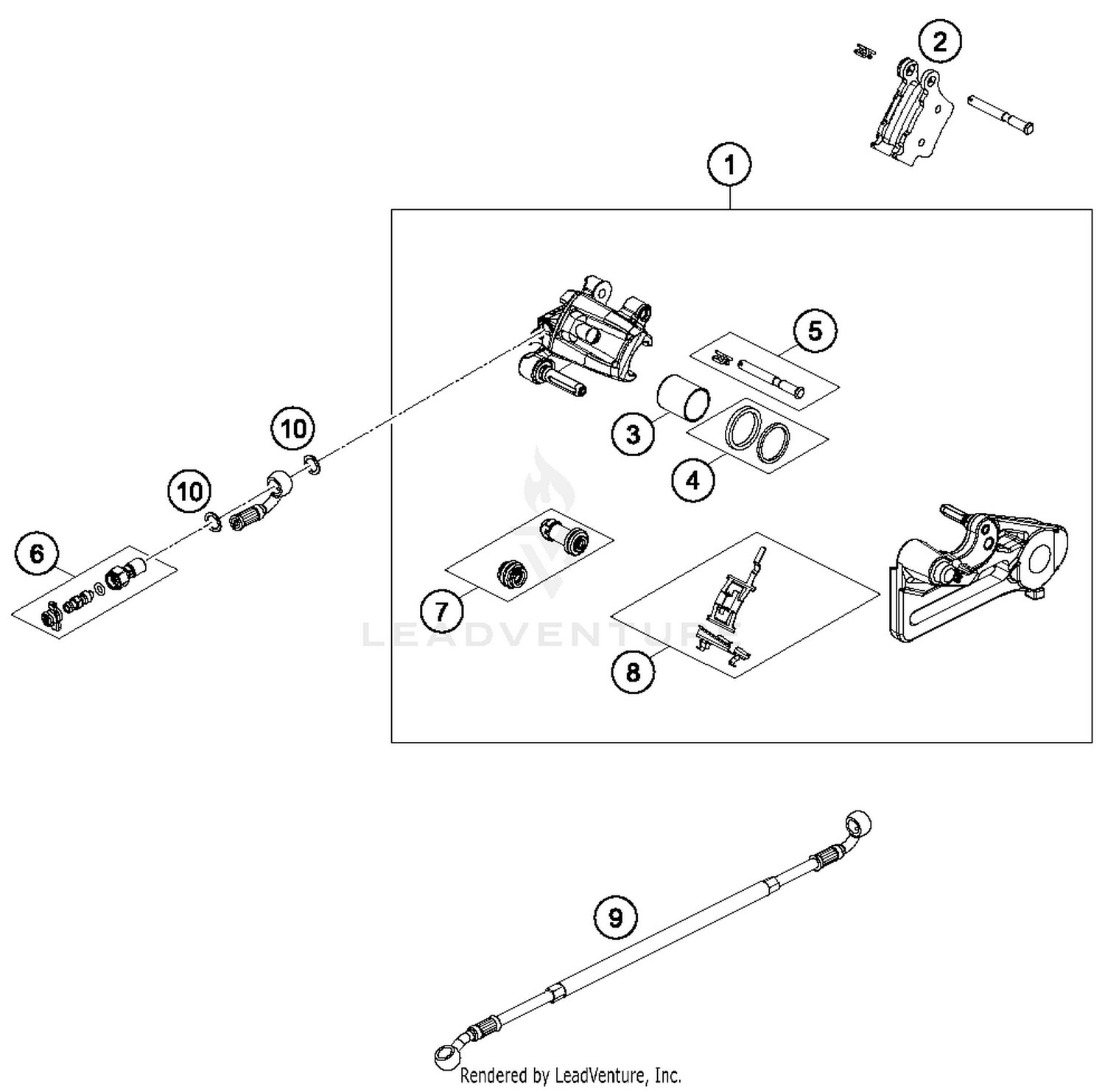 Brake Caliper Rear