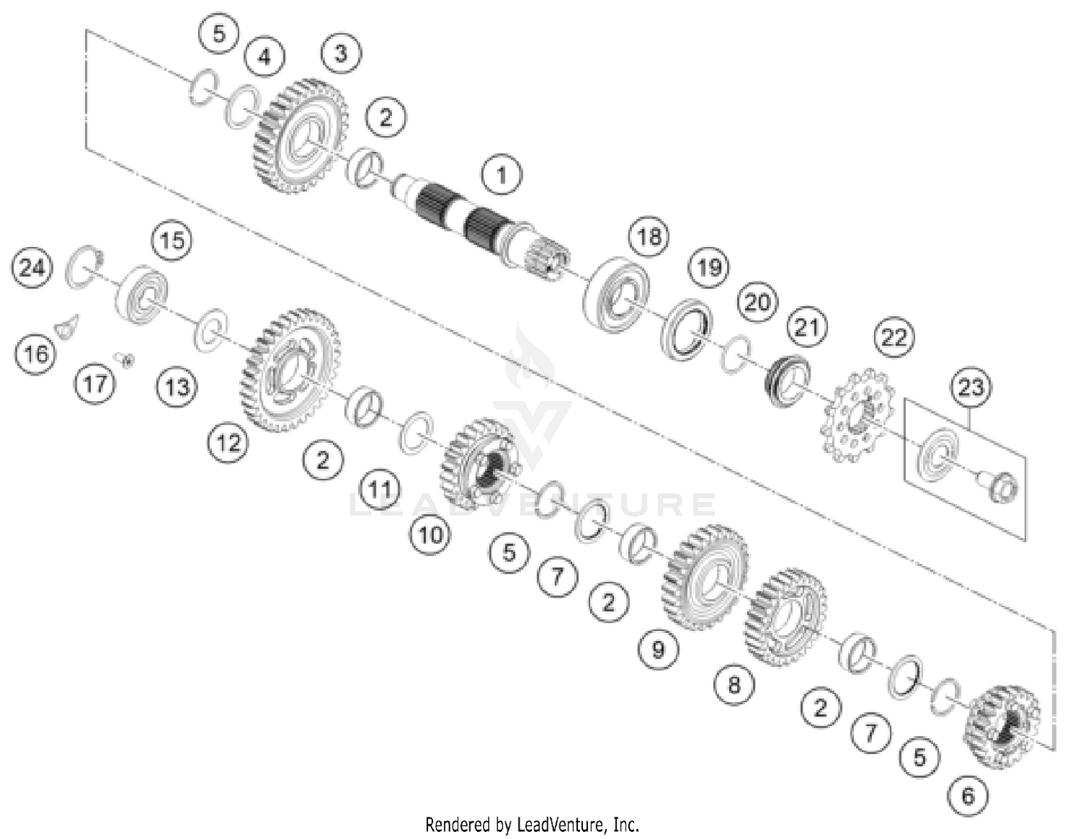 TRANSMISSION II - COUNTERSHAFT