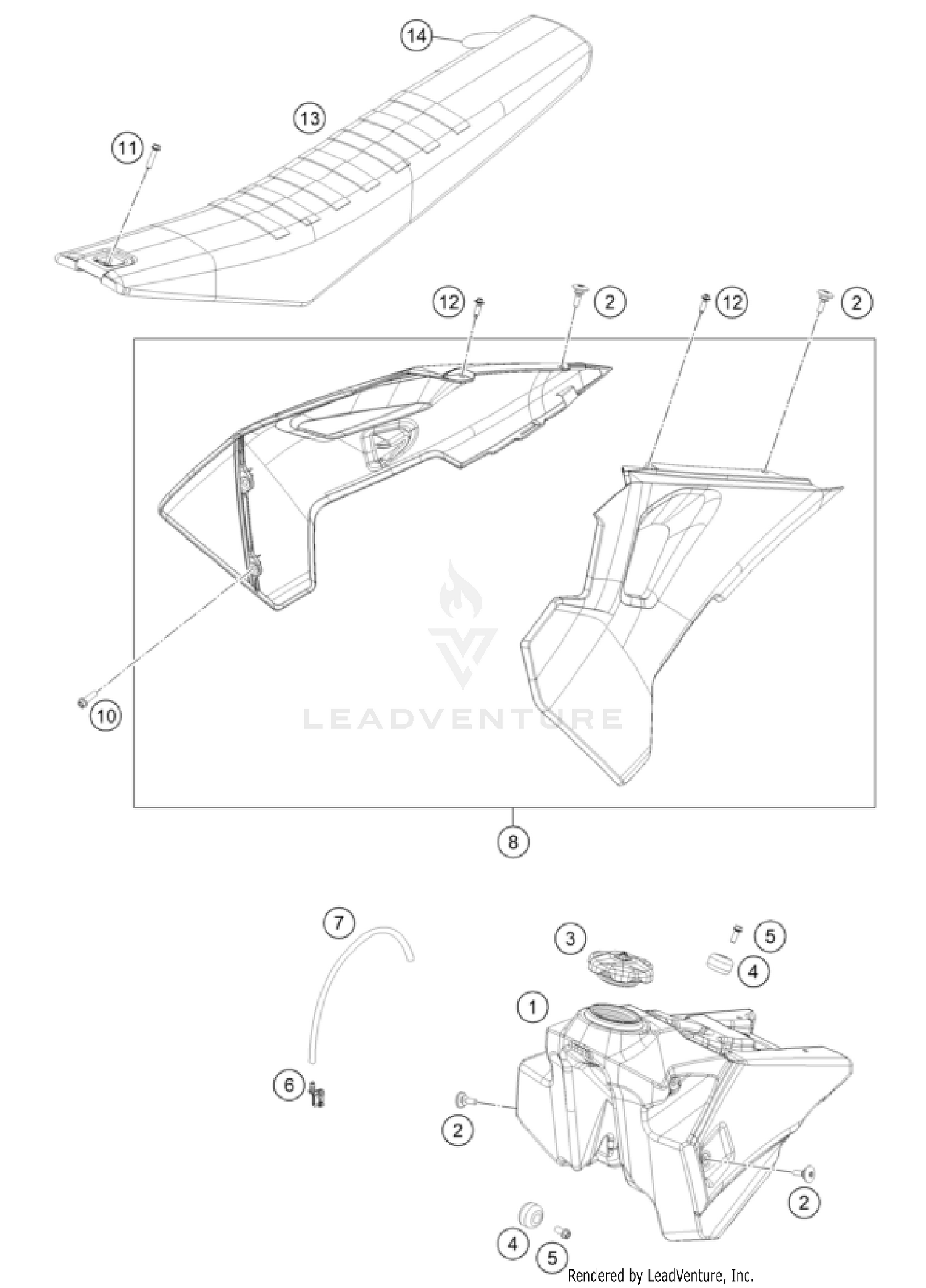 TANK, SEAT