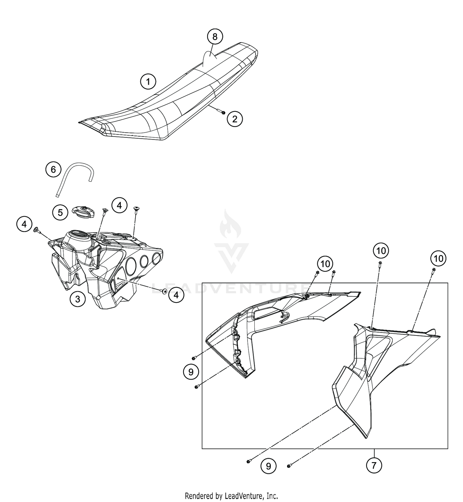 TANK, SEAT