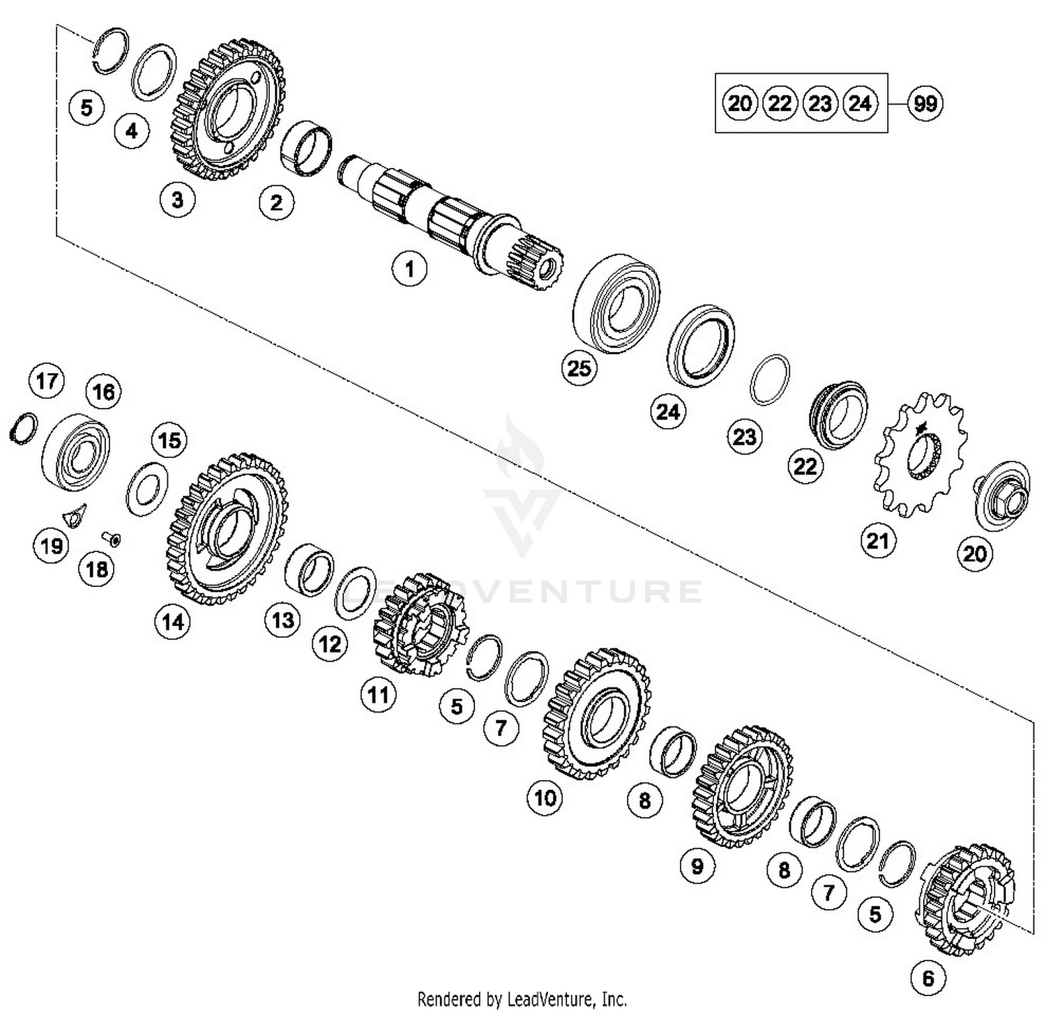 TRANSMISSIONII - COUNTERSHAFT
