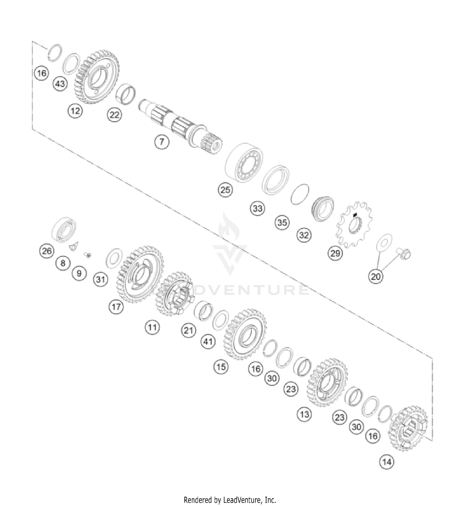 TRANSMISSION II - COUNTERSHAFT