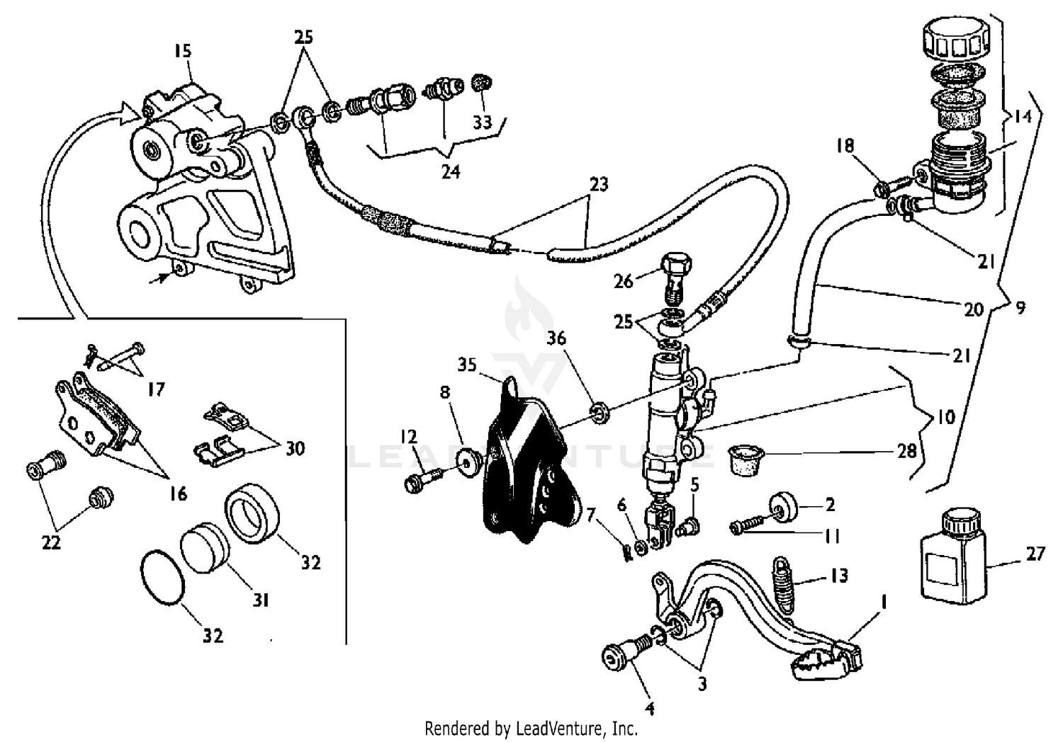 Rear Hydraulic Brake