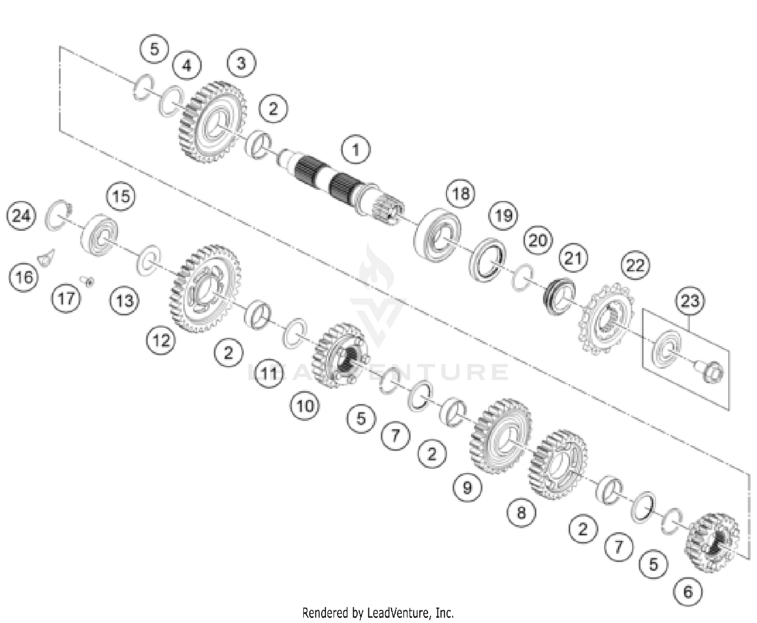 TRANSMISSION II - COUNTERSHAFT