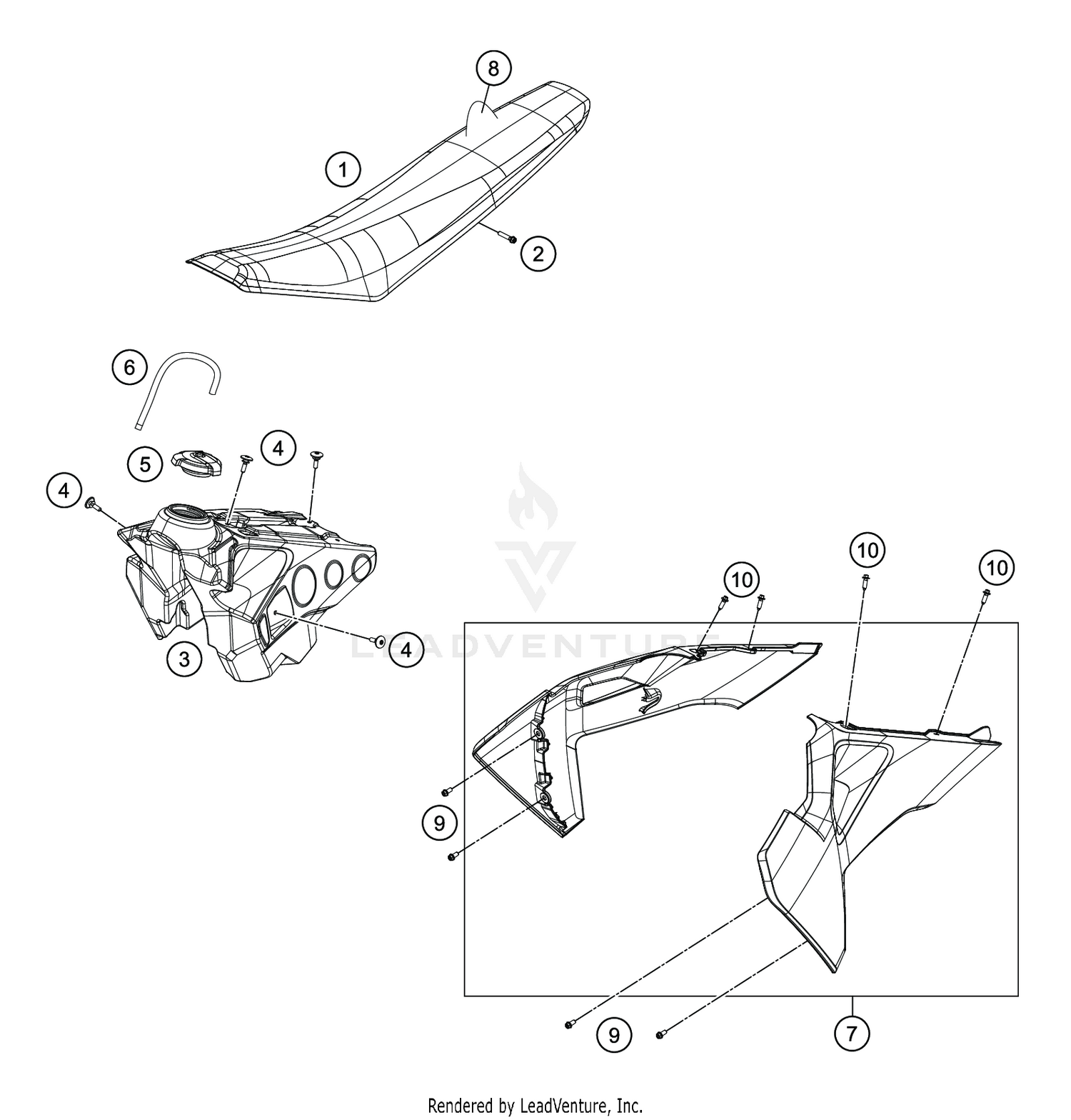 TANK, SEAT