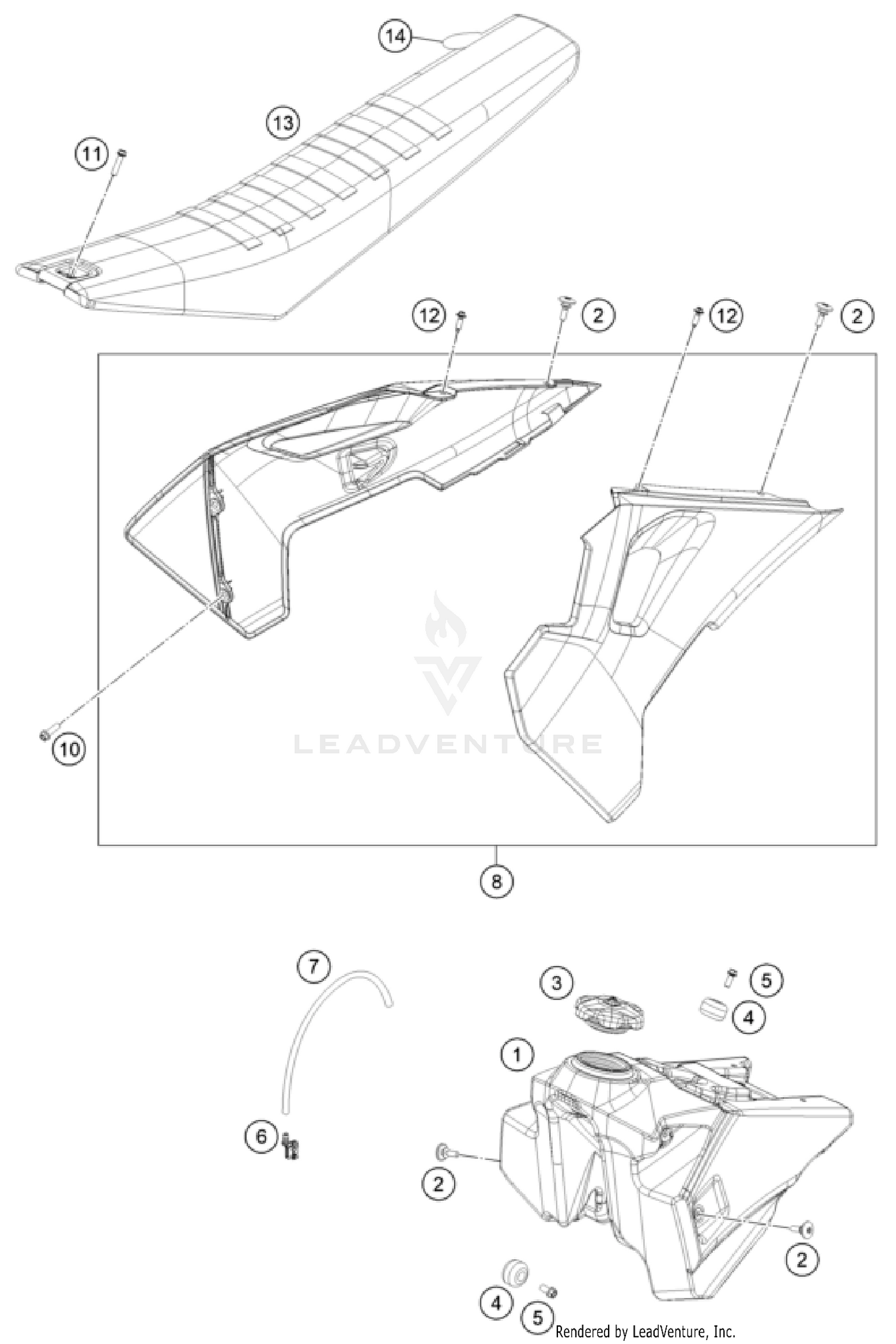 TANK, SEAT