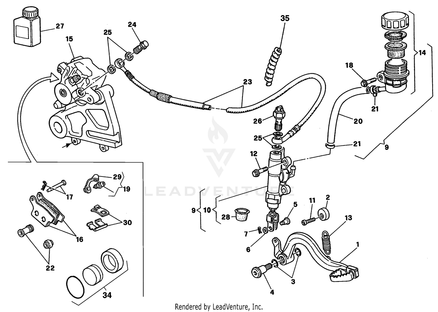 Rear Hydraulic Brake