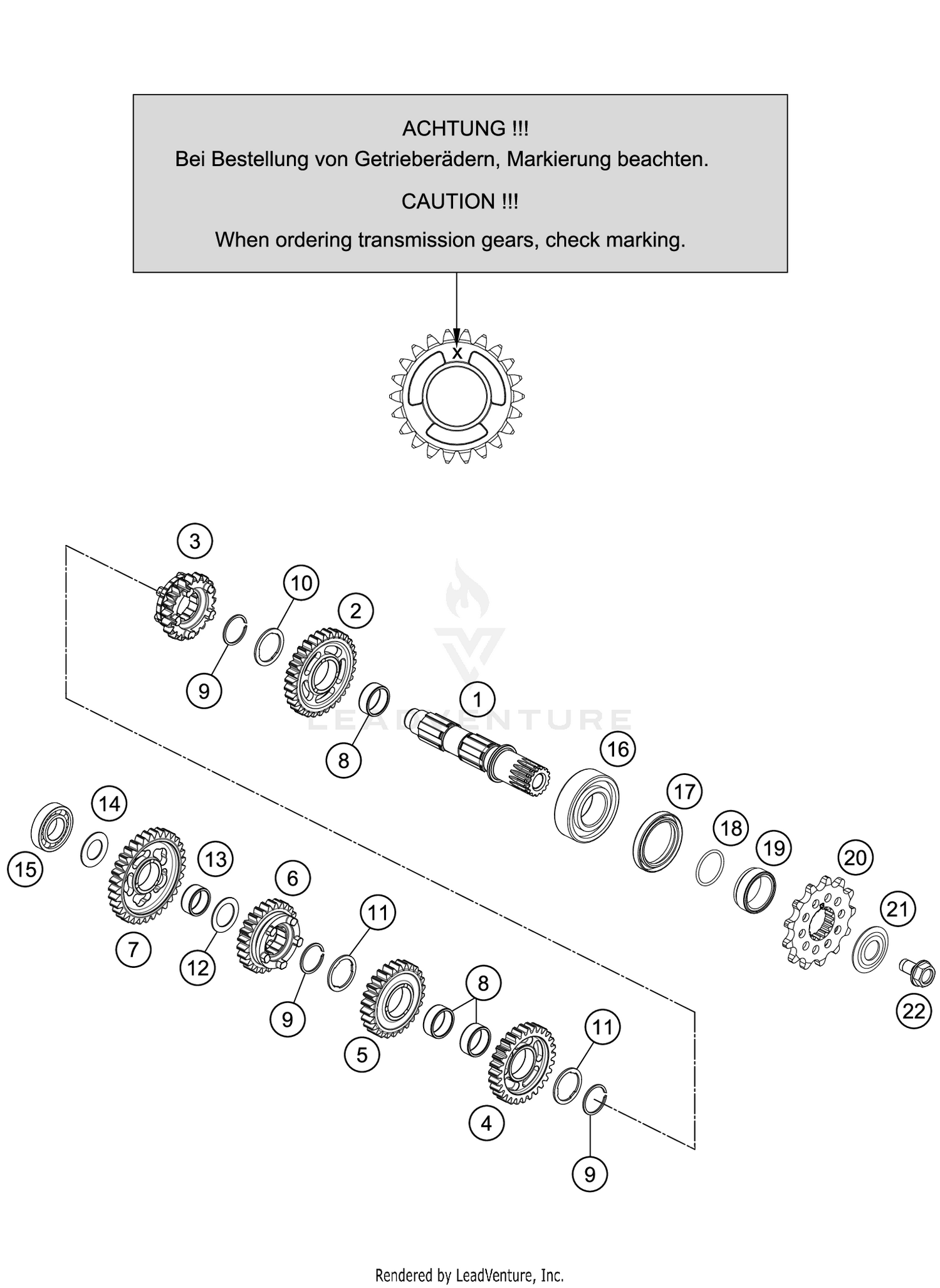 TRANSMISSION II - COUNTERSHAFT