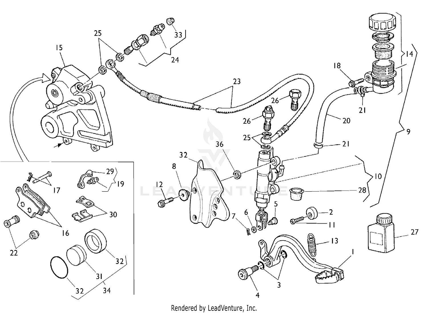 Rear Hydraulic Brake