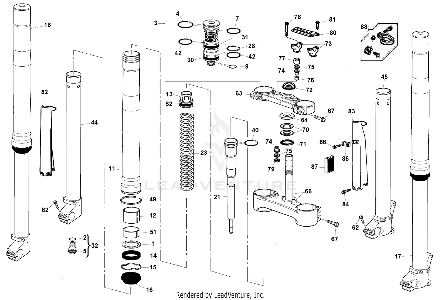 Front Fork Assembly