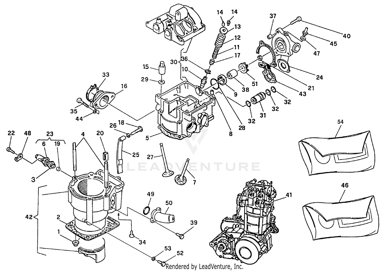 Cylinder Head, Cylinder Culasse