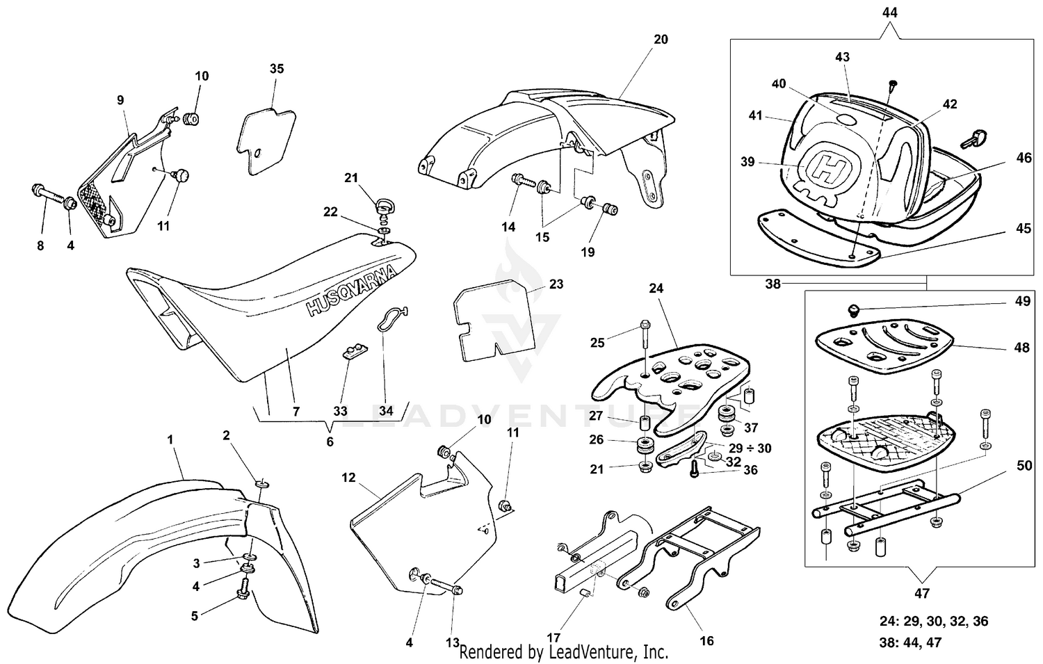 Panel, Fenders, Seat 2