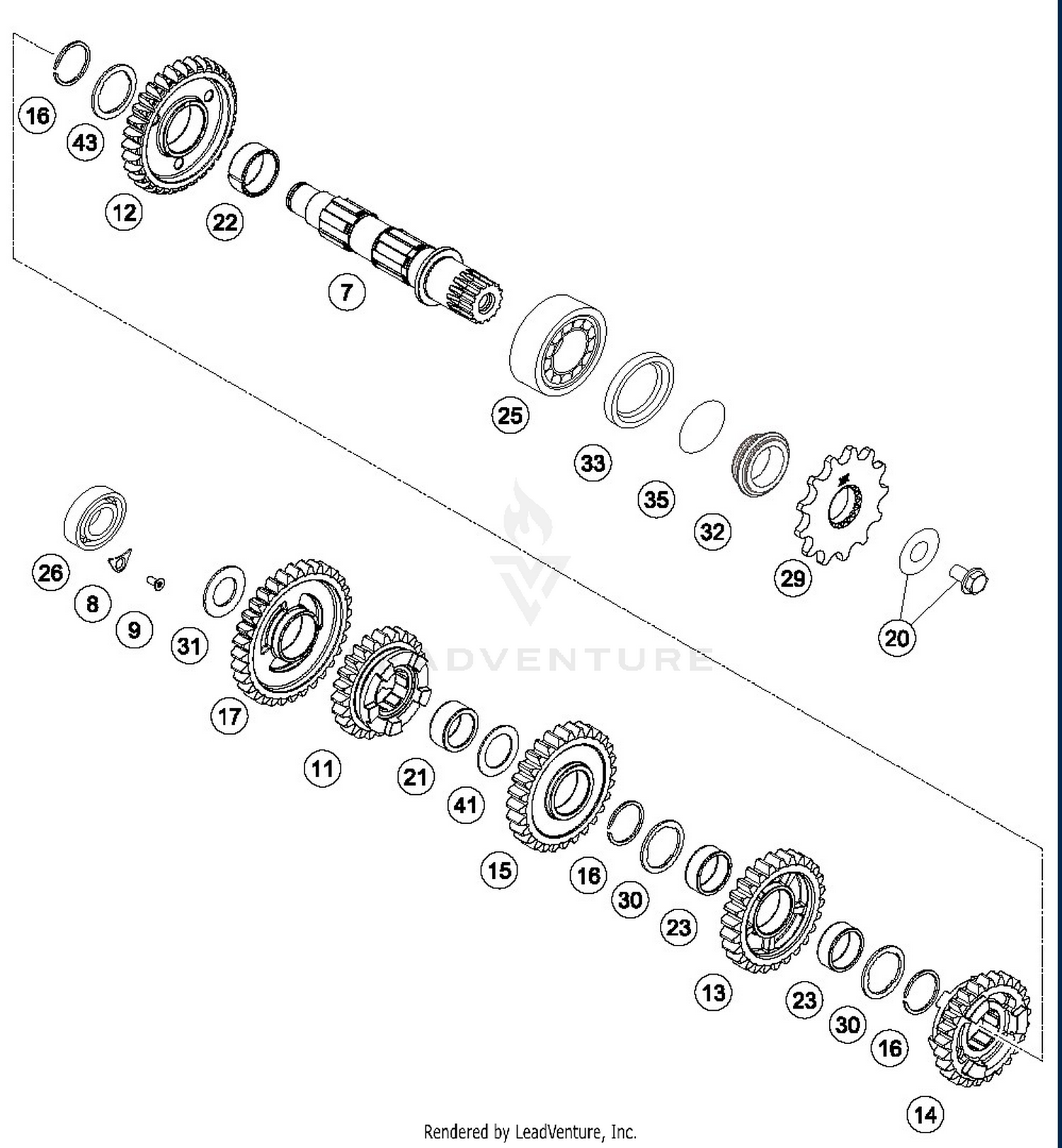TRANSMISSIONII - COUNTERSHAFT