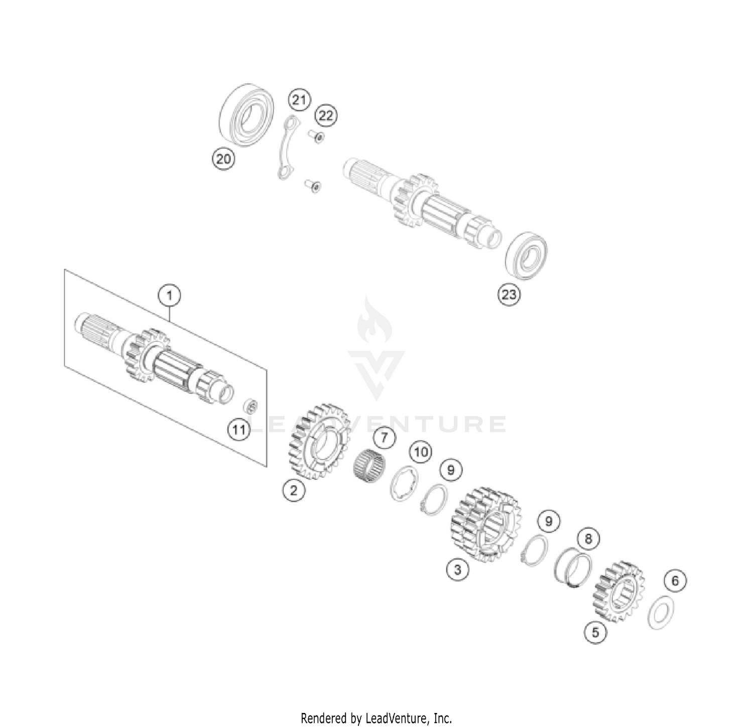 TRANSMISSION I - MAIN SHAFT