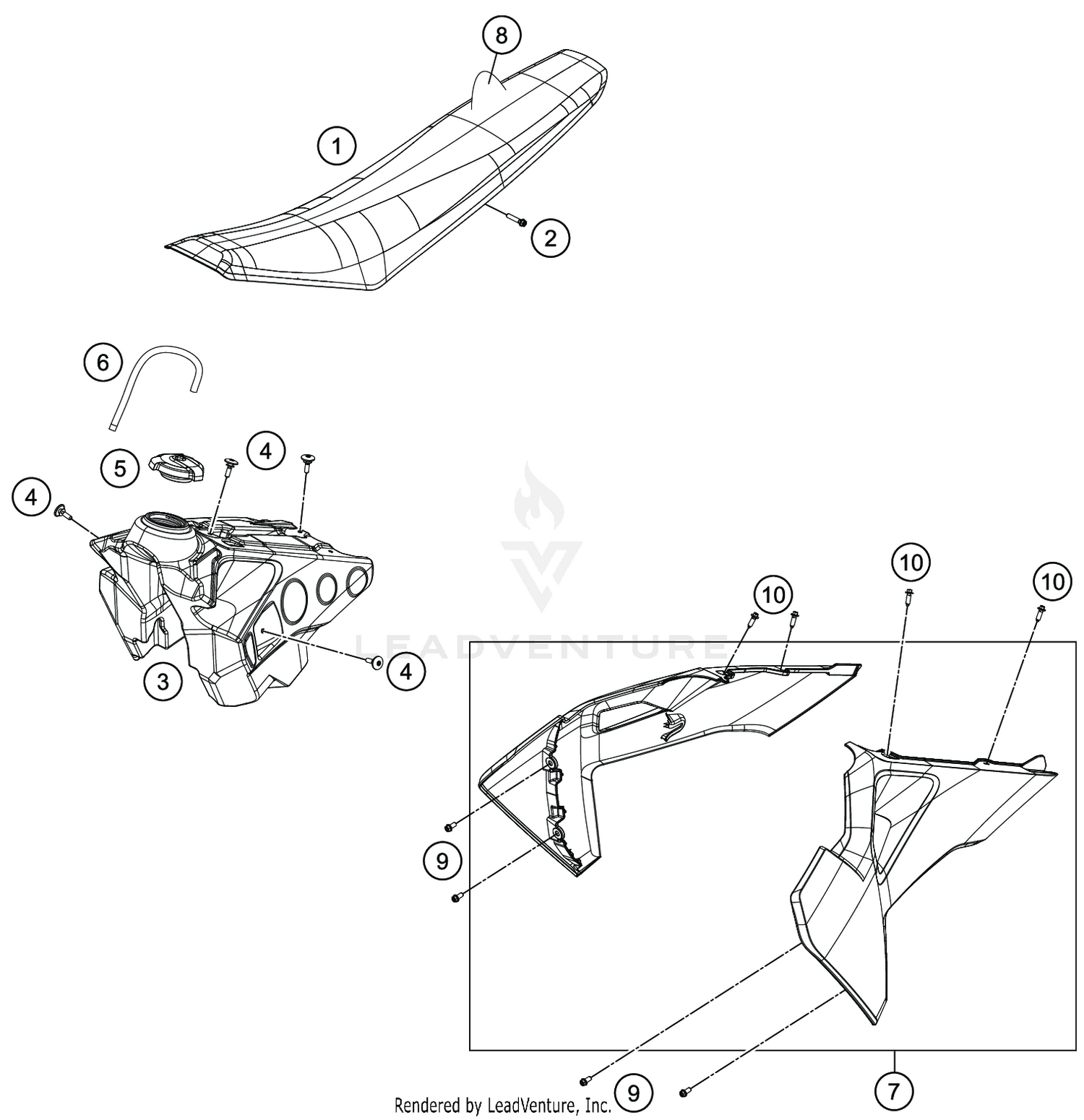 TANK, SEAT