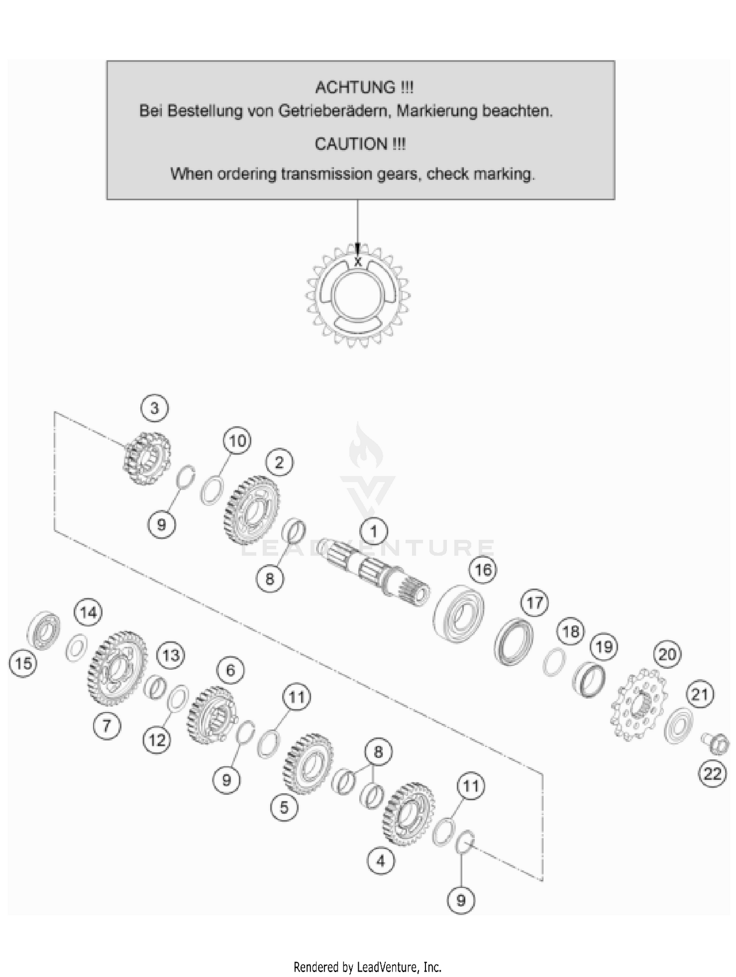 TRANSMISSION II - COUNTERSHAFT