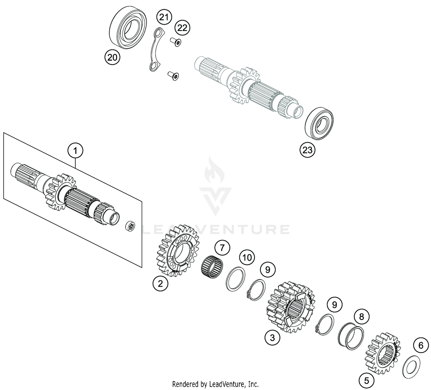 TRANSMISSION I - MAIN SHAFT