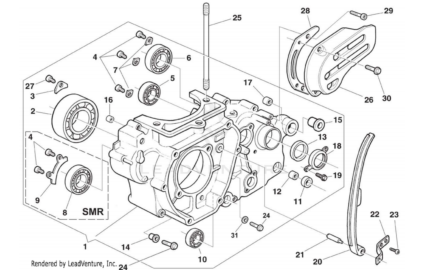 L.H. Half Crankcase