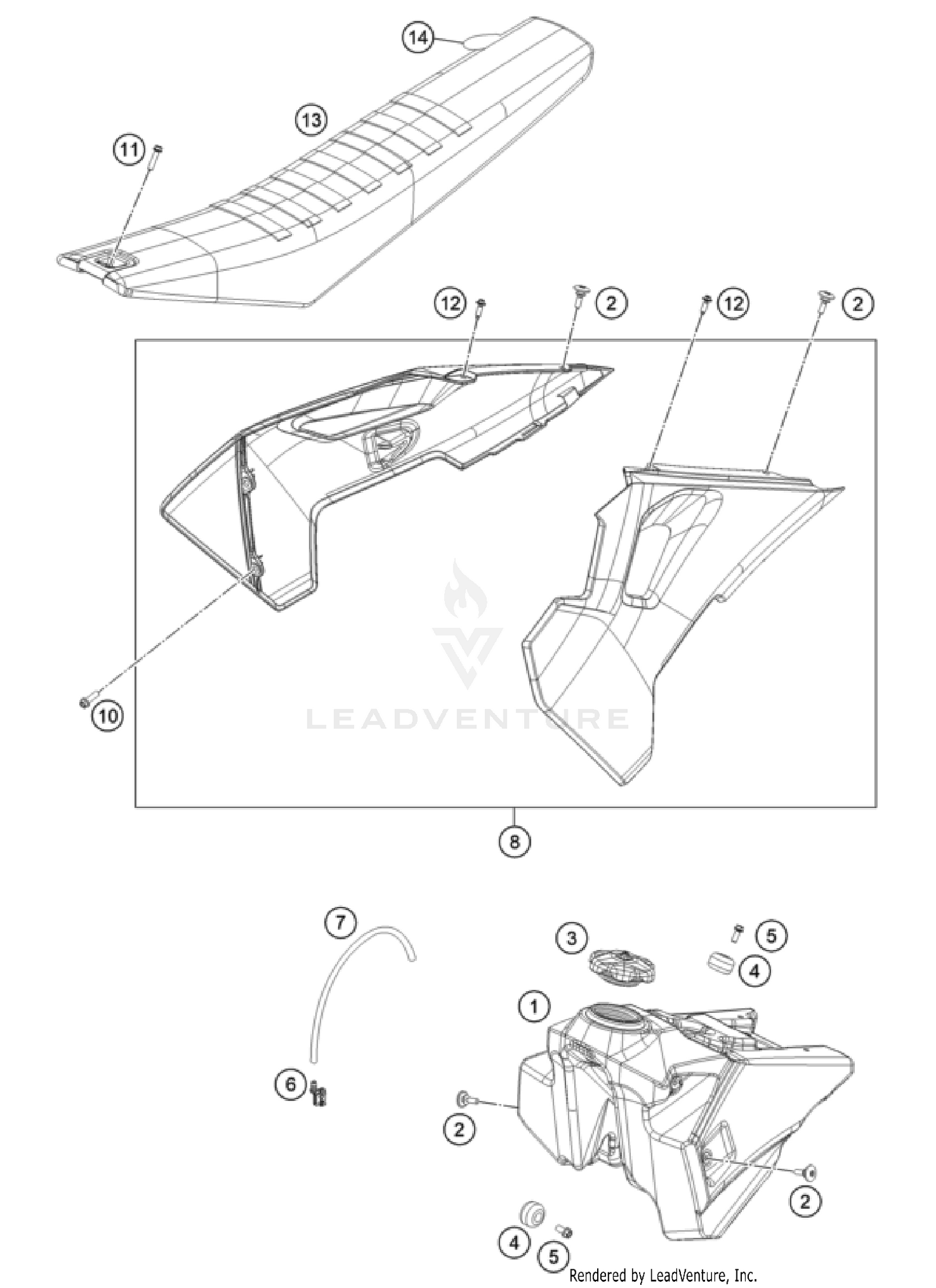 TANK, SEAT
