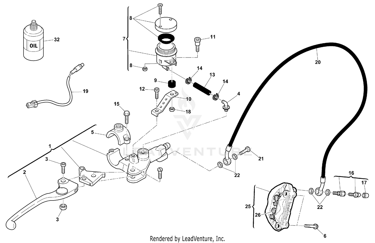 Front Hydraulic Brake