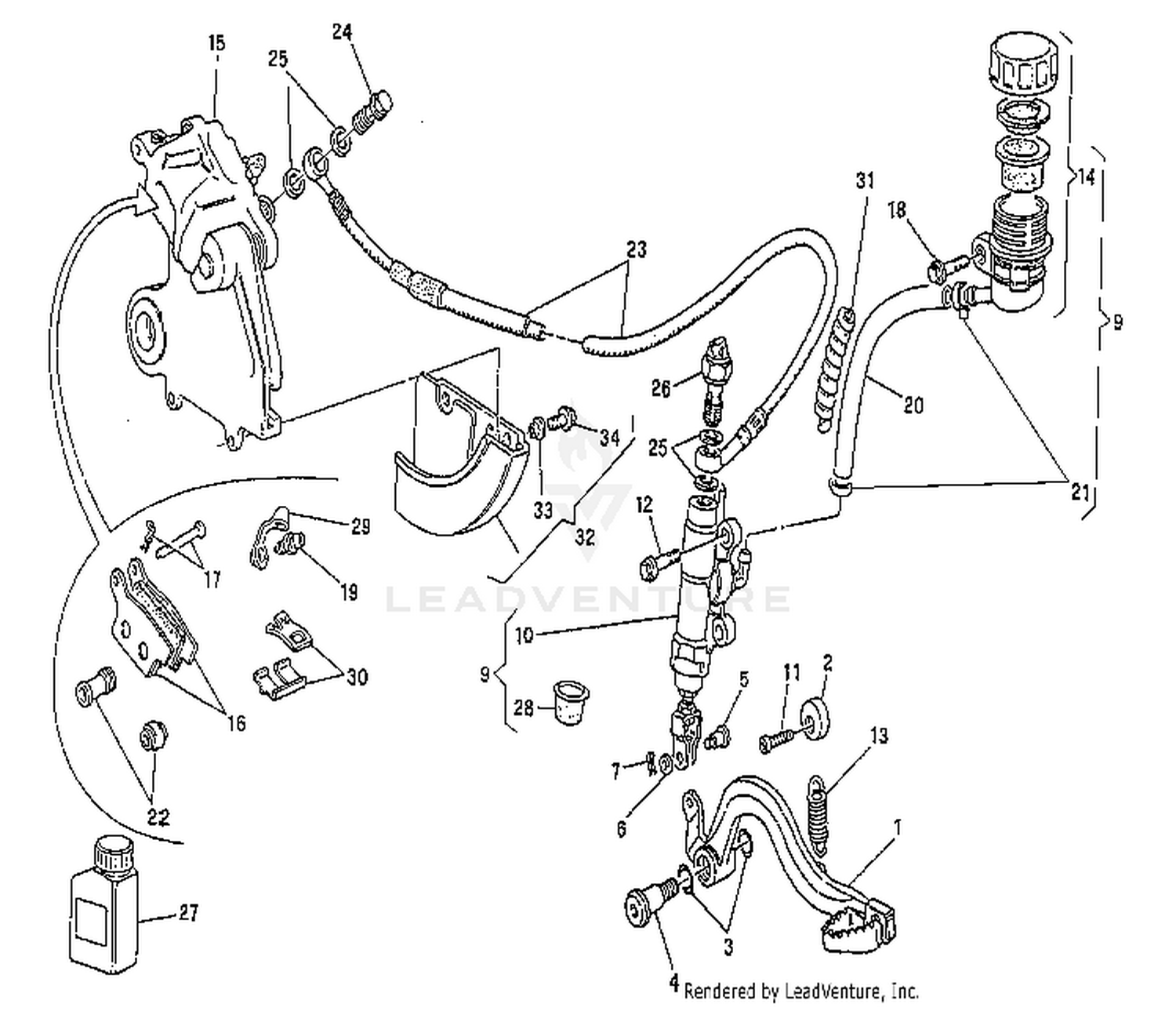 Rear Hydraulic Brake