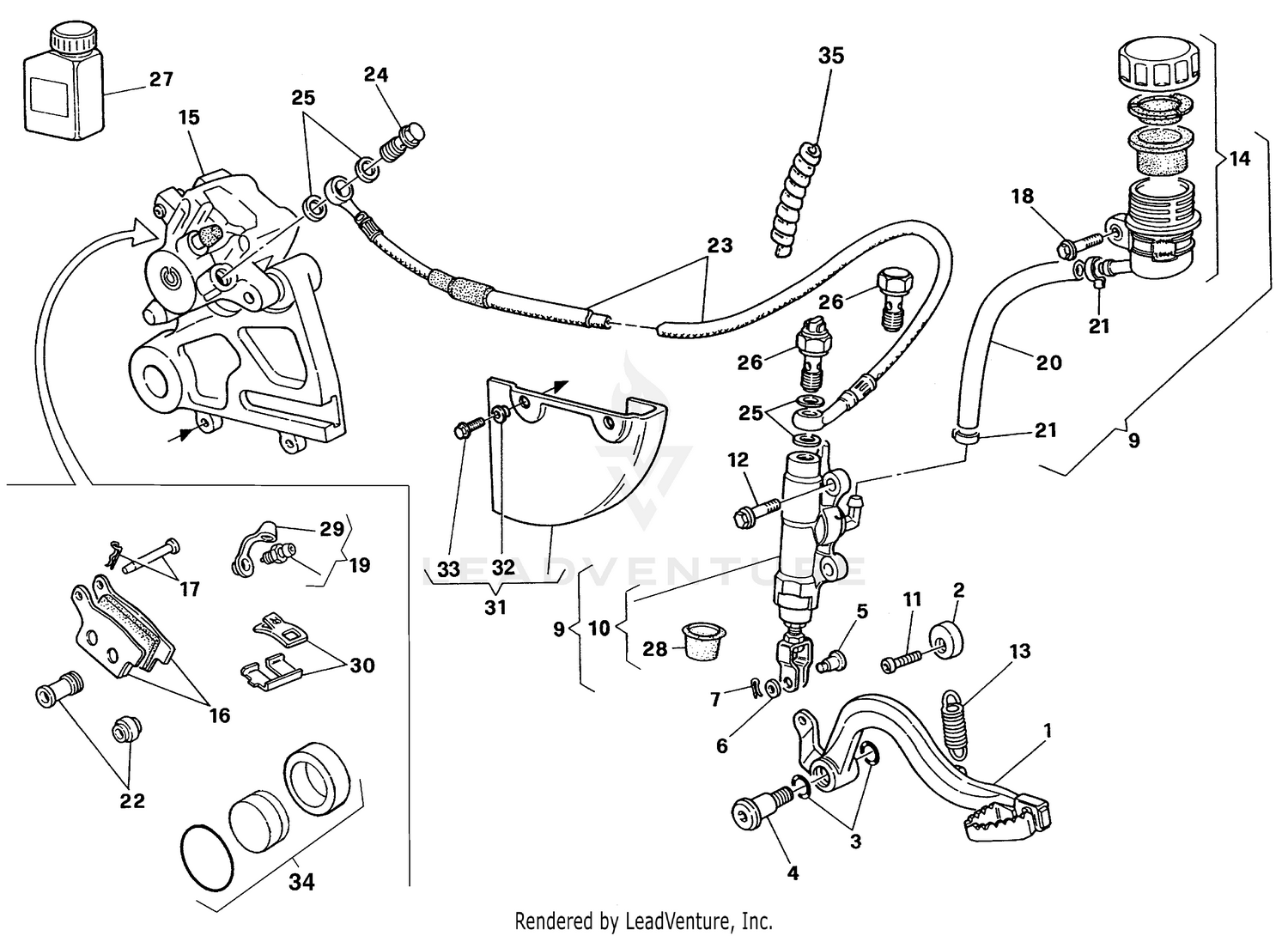 Rear Hydraulic Brake
