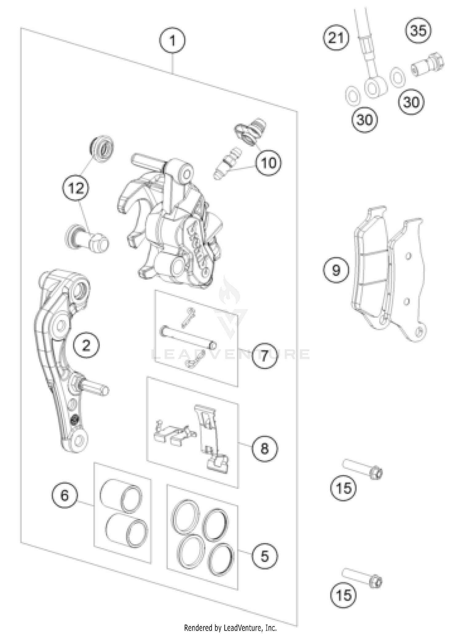 FRONT BRAKE CALIPER