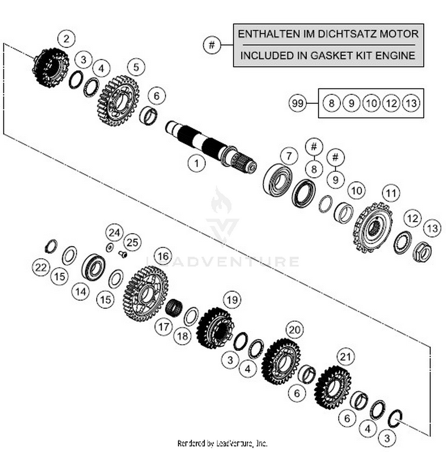 TRANSMISSIONII - COUNTERSHAFT