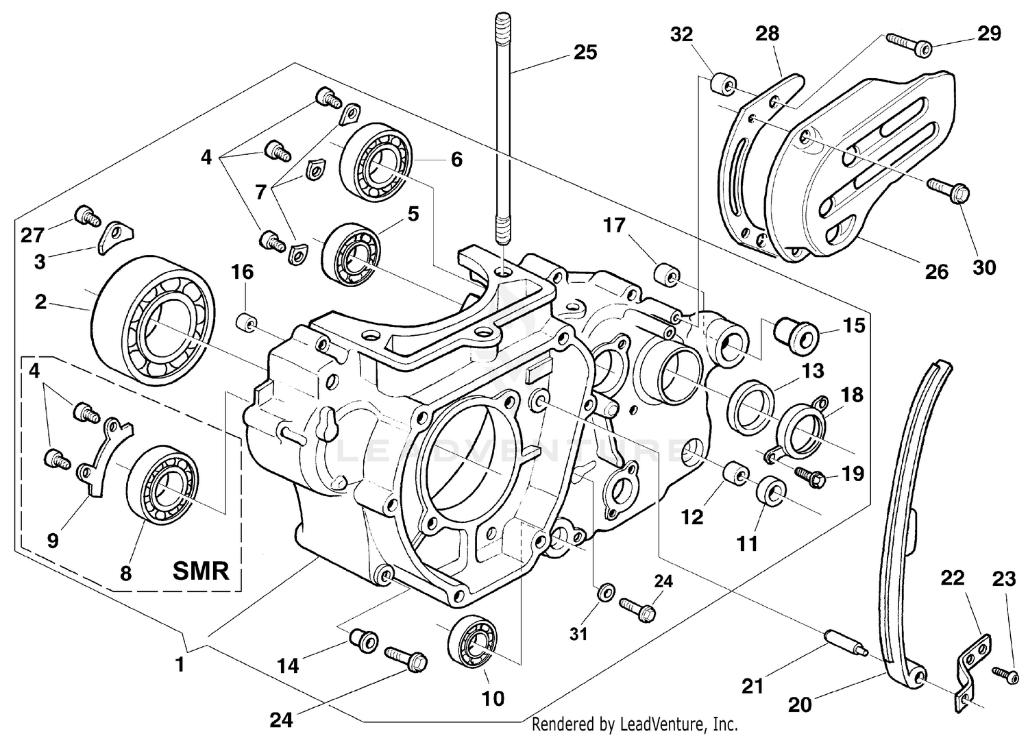 L.H. Half Crankcase